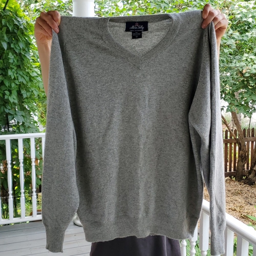 Allen Solly Grey Cashmere Men's Sweater